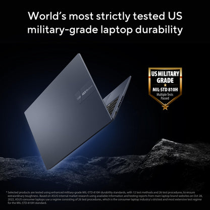 ASUS Vivobook 15, Smartchoice, AMD Ryzen 7 5825U, 16GB RAM, 512GB SSD, FHD 15.6", Windows 11, Office Home 2024, Quiet Blue, 1.7Kg, M1502YA-BQ703WS, AMD Radeon iGPU, M365 Basic (1Year)*, 42Whr Laptop 