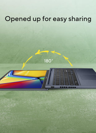 ASUS Vivobook 15, Smartchoice, AMD Ryzen 7 5825U, 16GB RAM, 512GB SSD, FHD 15.6", Windows 11, Office Home 2024, Quiet Blue, 1.7Kg, M1502YA-BQ703WS, AMD Radeon iGPU, M365 Basic (1Year)*, 42Whr Laptop 