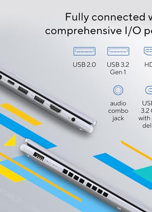 ASUS Vivobook 16, Intel Core i5-13420H Processor,(16GB RAM/512GB SSD/16 FHD+ (1920 x 1200)/Win 11/M365 Basic (1Year)*/Backlit Keyboard/Office Home 2024/Silver/1.88 kg),X1605VA-MB1627WS 