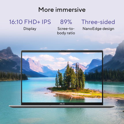 ASUS Vivobook 16, Snapdragon X, 16GB RAM, 512GB SSD, FHD+ 16", Windows 11, Office Home 2024, Cool Silver, 1.88kg, X1607QA-MB050WS, Qualcomm Adreno iGPU, 45TOPS, M365 Basic(1Year)* Laptop 