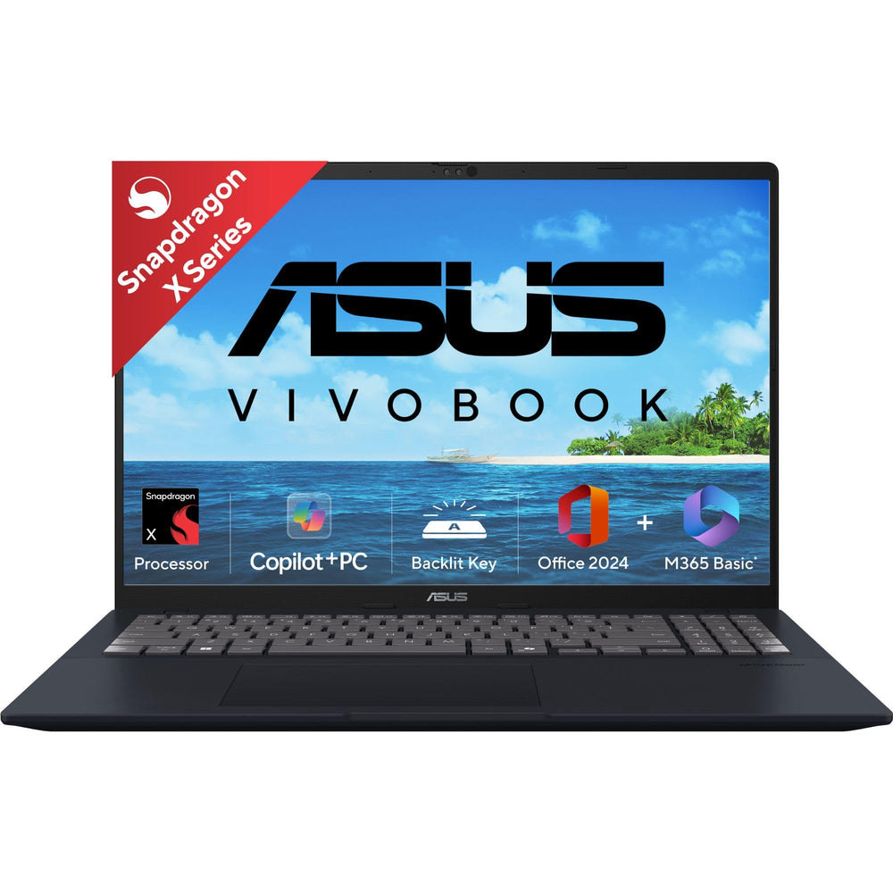 ASUS Vivobook 16 Snapdragon X 16GB RAM 512GB SSD Quiet Blue