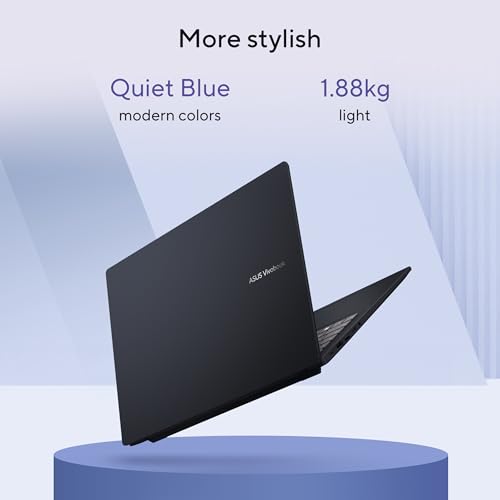 ASUS Vivobook 16, Snapdragon X, 16GB RAM, 512GB SSD, FHD+ 16", Windows 11, Office Home 2024, Quiet Blue, 1.88kg, X1607QA-MB049WS, Qualcomm Adreno iGPU, 45TOPS, M365 Basic (1Year)* Laptop 