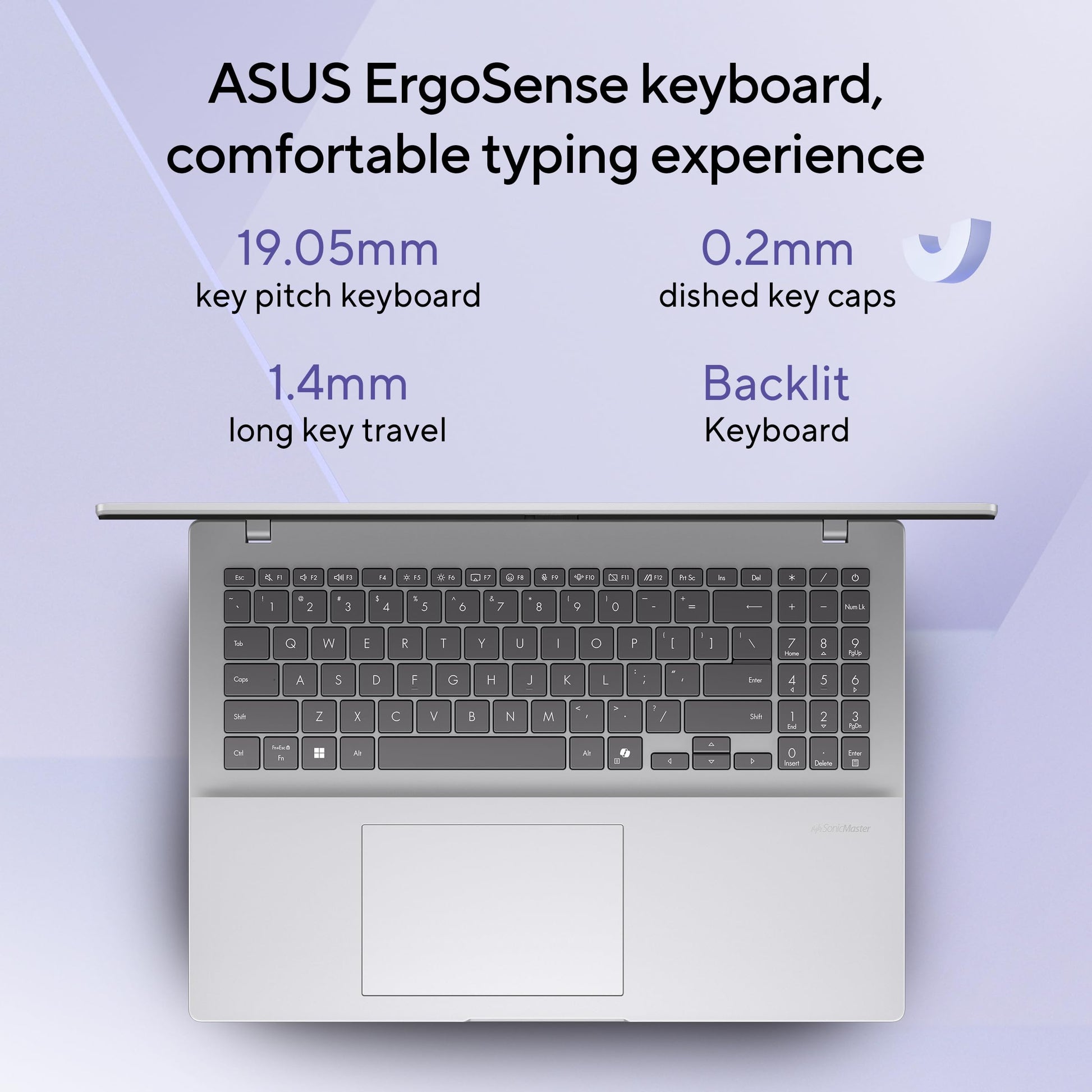 ASUS Vivobook 16, Snapdragon X, 16GB RAM, 512GB SSD, FHD+ 16", Windows 11, Office Home 2024, Cool Silver, 1.88kg, X1607QA-MB050WS, Qualcomm Adreno iGPU, 45TOPS, M365 Basic(1Year)* Laptop 