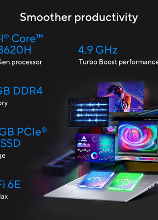 ASUS Vivobook 16X,Smartchoice,Intel Core i7-13620H,Creator/Gaming Laptop(RTX 3050-4GB/16GB RAM/512GB SSD/FHD+/16"/144Hz/M365 Basic (1Year)*/Office Home 2024/Cool Silver/1.8 Kg) K3605VC-RP492WS 
