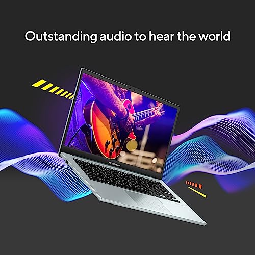ASUS Vivobook Go 14 (2023), AMD Ryzen 3 7320U, Thin & Light Laptop, 14-inch (35.56 cm) FHD, (8GB RAM /512GB SSD/Windows 11/Office 2021/Alexa Built-in/Grey Green/1.38 kg), E1404FA-NK323WS 