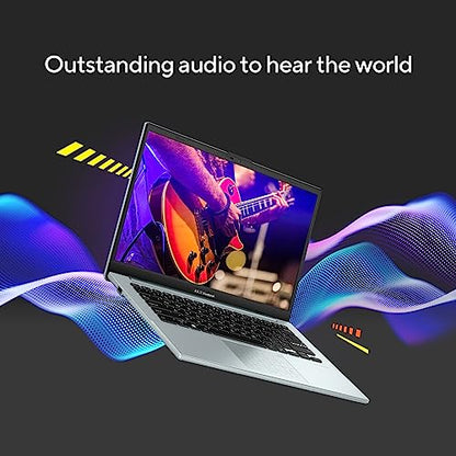 ASUS Vivobook Go 14 (2023), AMD Ryzen 3 7320U, Thin & Light Laptop, 14-inch (35.56 cm) FHD, (8GB RAM /512GB SSD/Windows 11/Office 2021/Alexa Built-in/Grey Green/1.38 kg), E1404FA-NK323WS 