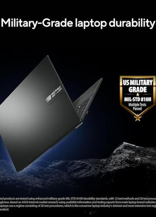 ASUS Vivobook Go 14, AMD Ryzen 5 7520U, 16GB RAM, 512GB SSD, FHD 14", Windows 11, Office Home 2024, M365 Basic (1Year)*, Black, 1.38kg, E1404FA-EB2542WS, AMD Radeon iGPU, 42WHrs, Thin & Light Laptop 