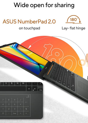 ASUS Vivobook Go 14, AMD Ryzen 5 7520U, 16GB RAM, 512GB SSD, FHD 14", Windows 11, Office Home 2024, M365 Basic (1Year)*, Black, 1.38kg, E1404FA-EB2542WS, AMD Radeon iGPU, 42WHrs, Thin & Light Laptop 