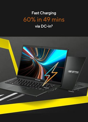 ASUS Vivobook Go 14, AMD Ryzen 5 7520U, 16GB RAM, 512GB SSD, FHD 14", Windows 11, Office Home 2024, M365 Basic (1Year)*, Black, 1.38kg, E1404FA-EB2542WS, AMD Radeon iGPU, 42WHrs, Thin & Light Laptop 