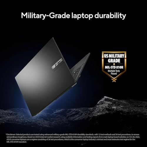 ASUS Vivobook Go 14, AMD Ryzen 5 7520U, 16GB RAM, 512GB SSD, FHD 14", Windows 11, Office Home 2024, M365 Basic (1Year)*, Black, 1.38kg, E1404FA-EB2542WS, AMD Radeon iGPU, 42WHrs, Thin & Light Laptop 