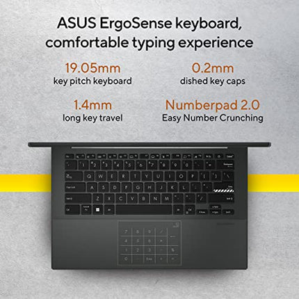 ASUS Vivobook Go 14, Thin and Light Laptop, AMD Ryzen 3 7320U, 14" (35.56 cm) FHD, (8 GB RAM/512GB SSD/Windows 11/Office 2021/42WHr /Black/1.38 kg), E1404FA-NK325WS 