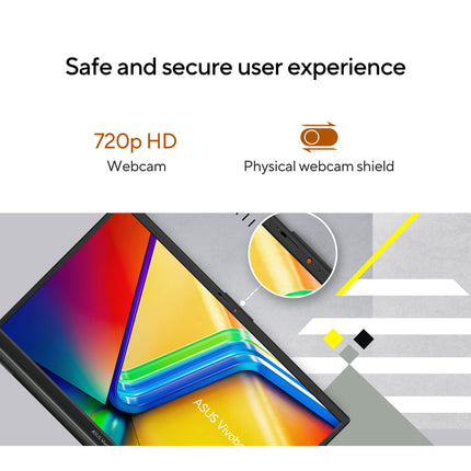 ASUS Vivobook Go 14, Thin and Light Laptop, AMD Ryzen 3 7320U, 14" (35.56 cm) FHD, (8 GB RAM/512GB SSD/Windows 11/Office 2021/42WHr /Black/1.38 kg), E1404FA-NK325WS 