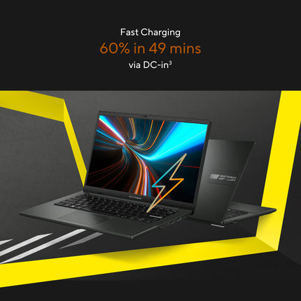 ASUS Vivobook Go 14, Thin and Light Laptop, AMD Ryzen 3 7320U, 14" (35.56 cm) FHD, (8 GB RAM/512GB SSD/Windows 11/Office 2021/42WHr /Black/1.38 kg), E1404FA-NK325WS 