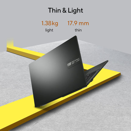ASUS Vivobook Go 14, Thin and Light Laptop, AMD Ryzen 3 7320U, 14" (35.56 cm) FHD, (8 GB RAM/512GB SSD/Windows 11/Office 2021/42WHr /Black/1.38 kg), E1404FA-NK325WS 