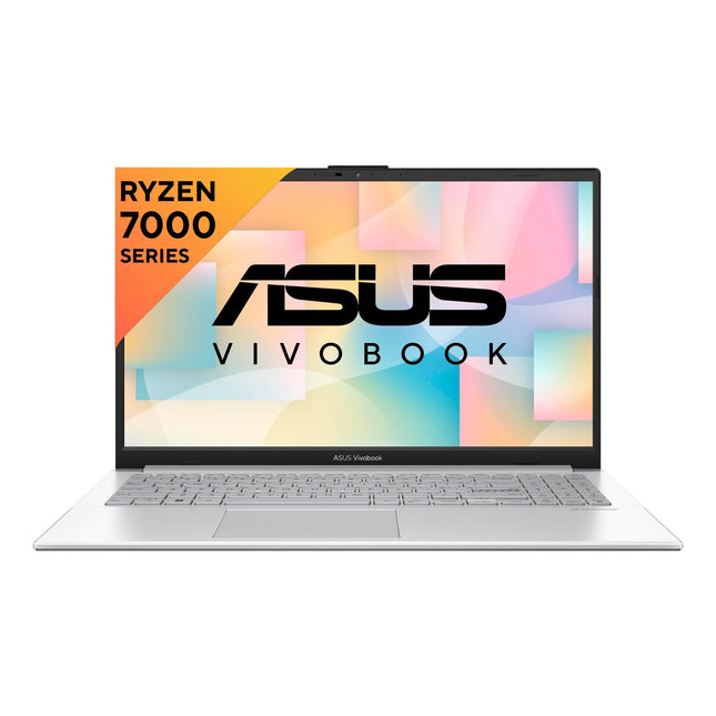 ASUS Vivobook Go 15, AMD Ryzen 5 7520U Thin & Light Laptop(AMD Radeon iGPU/16GB RAM/512GB SSD/FHD/15.6"/60Hz/Windows 11/M365 Basic (1Year)*/Office Home 2024/Cool Silver/1.63 Kg) E1504FA-NJ5541WS 