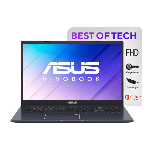 ASUS Vivobook Go 15, Intel Celeron N4500, 15.6"(39.62cm) FHD 16:9 60 Hz, Thin & Light Laptop (8GB RAM/512 SSD/Intel HD Graphics/Win 11/Office 2021/Fingerprint Sensor/Star Black/1.57 Kg),E510KA-EJ011WS 