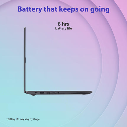 ASUS Vivobook Go 15, Intel Celeron N4500, 15.6"(39.62cm) FHD 16:9 60 Hz, Thin & Light Laptop (8GB RAM/512 SSD/Intel HD Graphics/Win 11/Office 2021/Fingerprint Sensor/Star Black/1.57 Kg),E510KA-EJ011WS 