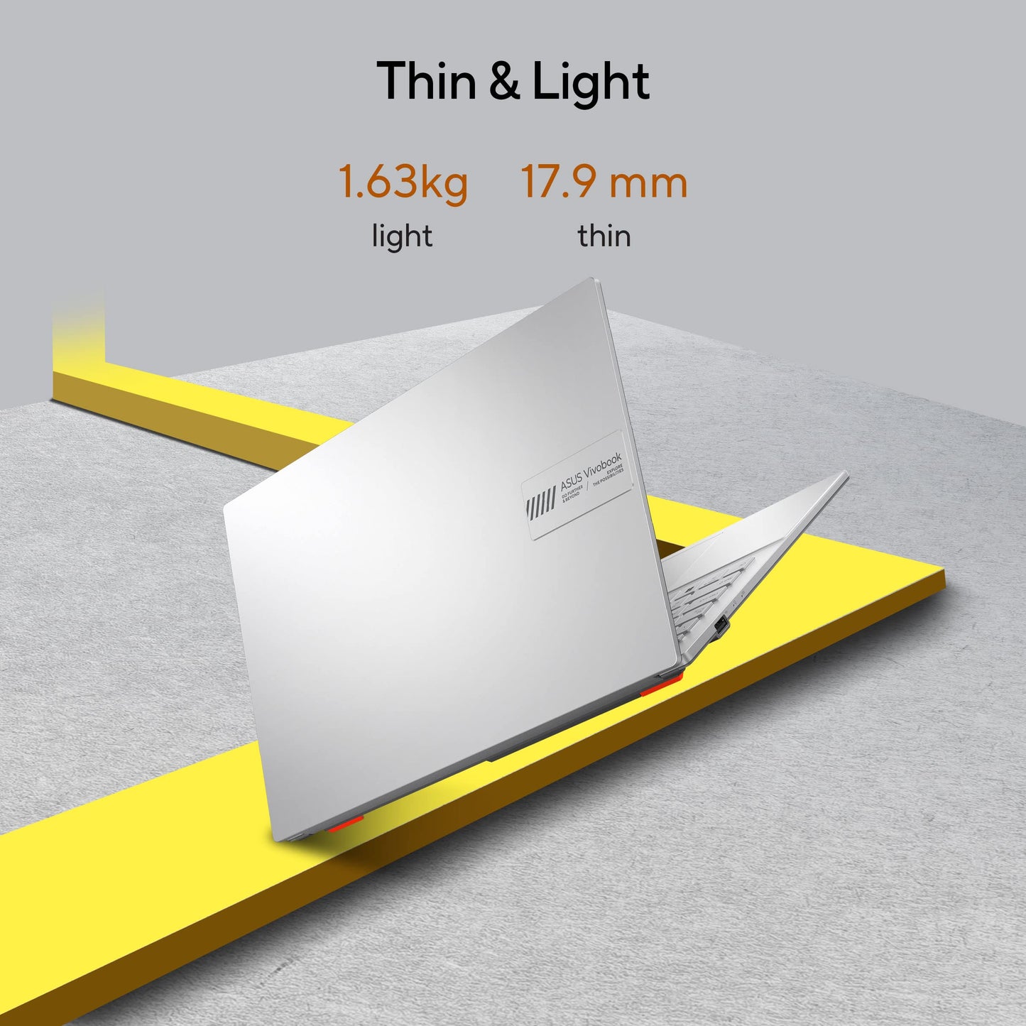 ASUS Vivobook Go 15, AMD Ryzen 3 7320U Thin & Light Laptop(AMD Radeon iGPU/8GB RAM/512GB SSD/FHD/15.6"/60Hz/Windows 11/M365 Basic (1Year)*/Office Home 2024/Cool Silver/1.63 Kg) E1504FA-NJ131WS 