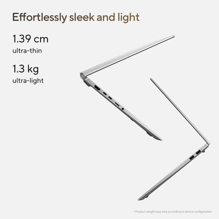 ASUS Vivobook S14,AMD Ryzen AI 9 HX 370,Copilot+ AI PC(AMD Radeon 890M iGPU/50TOPS/24GB RAM/512GB SSD/3K OLED/14/120Hz/Backlit Keyboard/Windows 11/Office 2021/Cool Silver/1.30 kg) M5406WA-PP962WS 