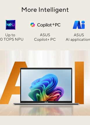 ASUS Vivobook S14, Smartchoice, AMD Ryzen AI 5 330, 16GB RAM, 512GB SSD,FHD+ 14", Win11, Office 2024,M365 Basic (1Year),Cool Silver, 1.4Kg, M3407KA-SF2501WS, 50 TOPS, Metallic Design Copilot AI Laptop 
