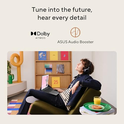 ASUS Vivobook S14, Smartchoice, AMD Ryzen AI 5 330, 16GB RAM, 512GB SSD,FHD+ 14", Win11, Office 2024,M365 Basic (1Year),Cool Silver, 1.4Kg, M3407KA-SF2501WS, 50 TOPS, Metallic Design Copilot AI Laptop 