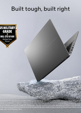 ASUS Vivobook S14, Smartchoice, AMD Ryzen AI 7 350, 16GB RAM, 1TB SSD, FHD+ 14", Windows 11, Office 2024, M365 Basic (1Year), Matte Gray, 1.4Kg, M3407KA-SF049WS, 50 Tops,Metallic Design, Copilot AI PC 