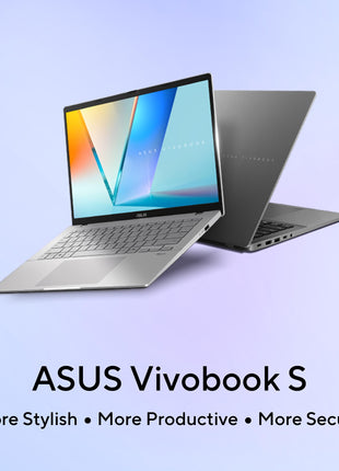 ASUS Vivobook S14, Smartchoice, AMD Ryzen AI 7 350, 16GB RAM, 1TB SSD, FHD+ 14", Windows 11, Office 2024, M365 Basic (1Year), Matte Gray, 1.4Kg, M3407KA-SF049WS, 50 Tops,Metallic Design, Copilot AI PC 