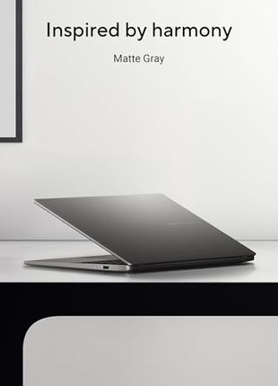 ASUS Vivobook S14, Intel Core Ultra 5 225H, Metallic Design Laptop (Intel iGPU/16GB RAM/512GB SSD/FHD+/14"/60Hz/Windows 11/M365 Basic (1Year)*/Office Home 2024/Matte Gray/1.4 Kg) S3407CA-LY057WS 