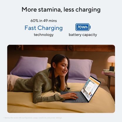 ASUS Vivobook S14, Intel Core Ultra 5 225H, Metallic Design Laptop (Intel iGPU/16GB RAM/512GB SSD/FHD+/14"/60Hz/Windows 11/M365 Basic (1Year)*/Office Home 2024/Matte Gray/1.4 Kg) S3407CA-LY057WS 