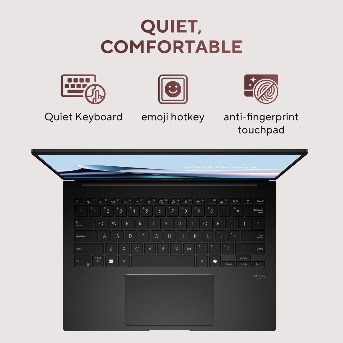 ASUS Zenbook 14, Smartchoice,AMD Ryzen AI 5 340, AI PC(AMD Radeon Graphics/16GB RAM/512GB SSD/3K OLED/14/120Hz/Windows 11/M365 Basic (1Year)*/Office Home 2024/Jade Black/1.2 Kg) UM3406KA-PP240WS 