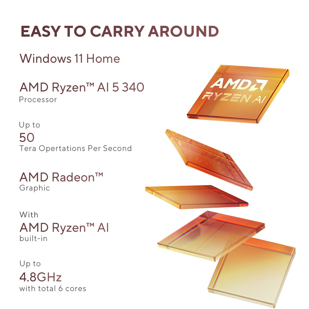 ASUS Zenbook 14, Smartchoice,AMD Ryzen AI 5 340, AI PC(AMD Radeon Graphics/16GB RAM/512GB SSD/3K OLED/14/120Hz/Windows 11/M365 Basic (1Year)*/Office Home 2024/Jade Black/1.2 Kg) UM3406KA-PP240WS 