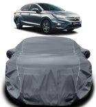 AUCTIMO Compatible With Honda City Car Cover Waterproof/Honda City Car Cover/Honda City Cover/Honda City Cover Waterproof With Triple Stitched Fully Elastic Ultra Surface Body Protection (Grey Look) 