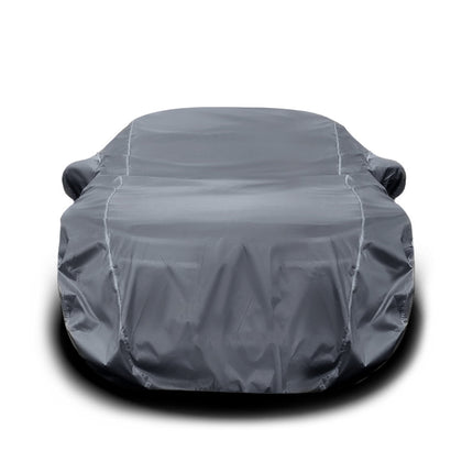 AUCTIMO Compatible With Honda City Car Cover Waterproof/Honda City Car Cover/Honda City Cover/Honda City Cover Waterproof With Triple Stitched Fully Elastic Ultra Surface Body Protection (Grey Look) 