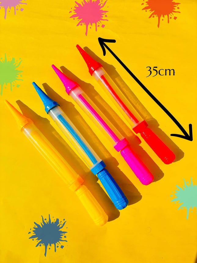 AVIAPLASTIX Pack of 5 Holi Pichkaris - Multicolor, 5 Colors, Unisex, All Ages 