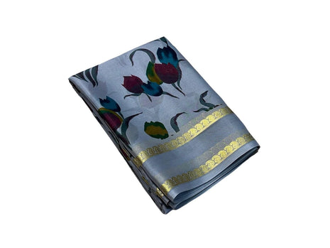 AYYAPPASILK Luxurious Printed Semi Mysore Silk Saree Elegant Ethnic Wear with Blouse Piece Soft, Comfortable Fabric for Special Occasions 