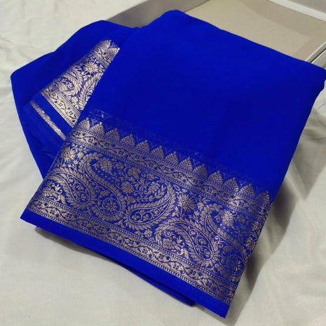 AYYAPPASILK Mysore Silk Women's Saree Elegant Handwoven Traditional Saree with Vibrant Patterns, Perfect for Weddings, Festivals,and Special Occasions 