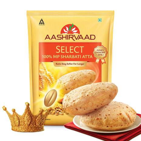 Aashirvaad Select Premium Sharbati Atta for Vegetarian, 10kg 