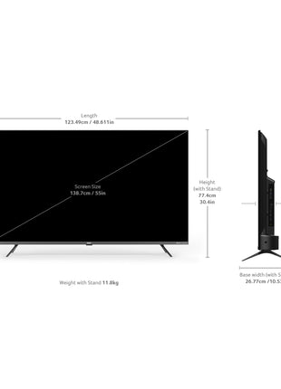 Acer 139 cm (55 inches) Super Series 4K Ultra HD Smart QLED Google TV AR55QDXGU2875AT (Black) 