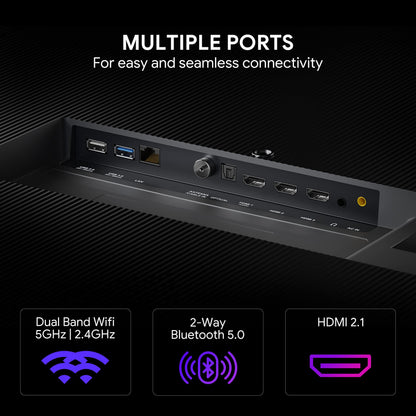 Acer 139 cm (55 inches) W Series 4K Ultra HD QLED Smart Android TV AR55AR2851QD (Metallic Grey) 