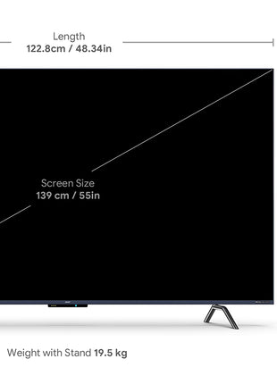 Acer 139 cm (55 inches) W Series 4K Ultra HD QLED Smart Android TV AR55AR2851QD (Metallic Grey) 