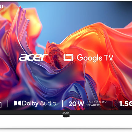 Acer 80 cm (32 inches) G Series HD Ready Smart LED Google TV AR32GT2841HDFL (Black) 