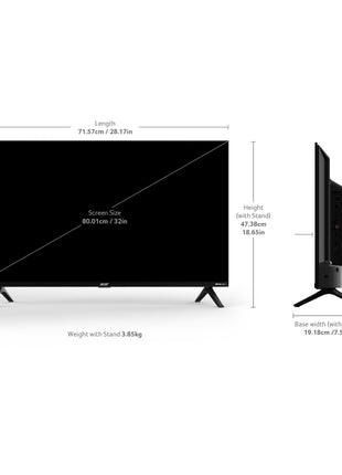 Acer 80 cm (32 inches) V Pro Series HD Ready Smart QLED Google TV with Android 14 (Black) | 16GB Storage | 30W Dolby Audio 