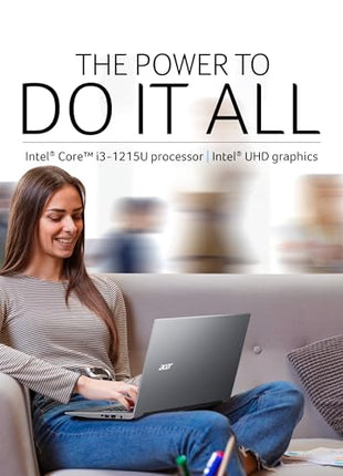 Acer Aspire 3 12th Gen Intel Core i3-1215U Premium Laptop (8GB RAM/512GB SSD/Windows 11 Home) A325-51,15.6" Full HD IPS Display, 54Whr Battery, Silver, 1.69 Kg 