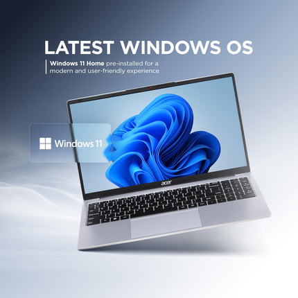 Acer Aspire 3 12th Gen Intel Core i3-1215U Premium Laptop (16GB RAM/512GB SSD/Windows 11 Home) A325-51,15.6" Full HD IPS Display, 54Whr Battery, Silver, 1.69 Kg 