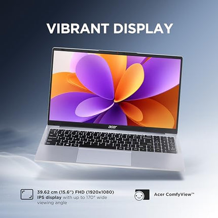 Acer Aspire 3 12th Gen Intel Core i3-1215U Premium Laptop (16GB RAM/512GB SSD/Windows 11 Home) A325-51,15.6" Full HD IPS Display, 54Whr Battery, Silver, 1.69 Kg 