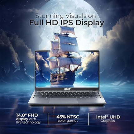 Acer Aspire 3 Intel Core i3-1215U Processor Laptop with 35.56 cm (14") Full HD LED IPS Display (8 GB RAM/512 GB SSD/WiFi 6/Intel Graphics/Windows11 Home/65W) A324-51, Steel Gray, 1.45KG 