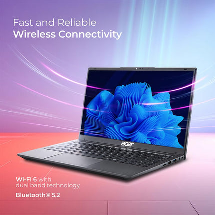 Acer Aspire 3 Intel Core i5-1235U Processor Laptop with 35.56 cm (14") FHD LED-Backlit IPS Display (16GB RAM/512GB SSD/WiFi 6/Intel Graphics/Win11Home) A324-51, Backlit Keyboard, Steel Gray, 1.45KG 