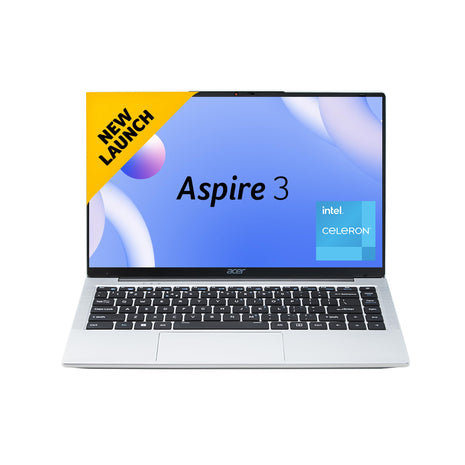Acer Aspire 3 Laptop Intel Core Celeron N4500 Processor Laptop (8 GB LPDDR4X SDRAM/512 GB SSD/Win11 Home/38 WHR/HD Webcam) A324-45 with 35.56 cm (14") HD Display, Pure Silver, 1.3 KG 