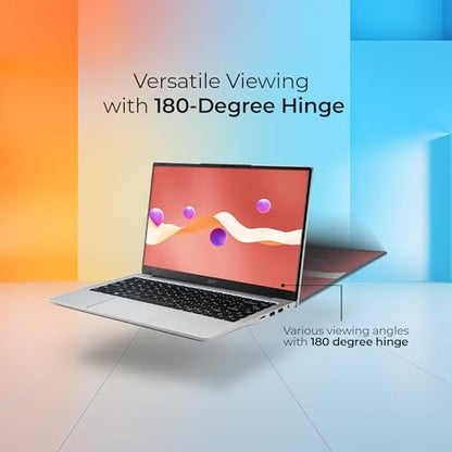 Acer Aspire 3 Laptop Intel Core Celeron N4500 Processor Laptop (8 GB LPDDR4X SDRAM/512 GB SSD/Win11 Home/38 WHR/HD Webcam) A324-45 with 35.56 cm (14") HD Display, Pure Silver, 1.3 KG 