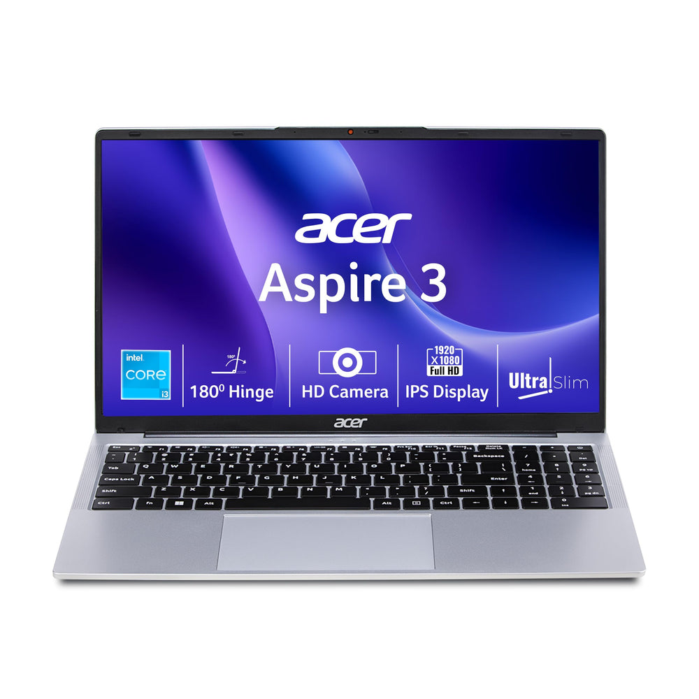 Acer Aspire 3 Steel Gray 12th Gen I3 Laptop 16GB RAM 512GB SSD